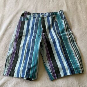 𝅺VINTAGE BeBop Striped Baggy Shorts